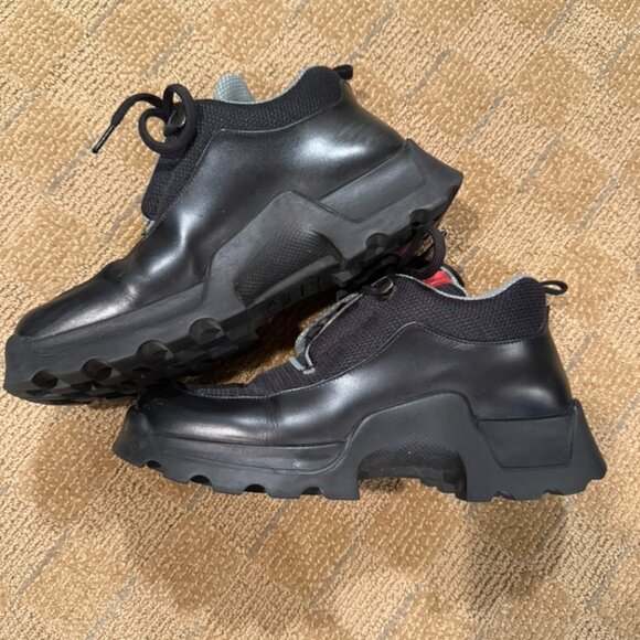 Prada Leather Boot/Sneakers EXCELLENT Condition - Picture 3 of 4